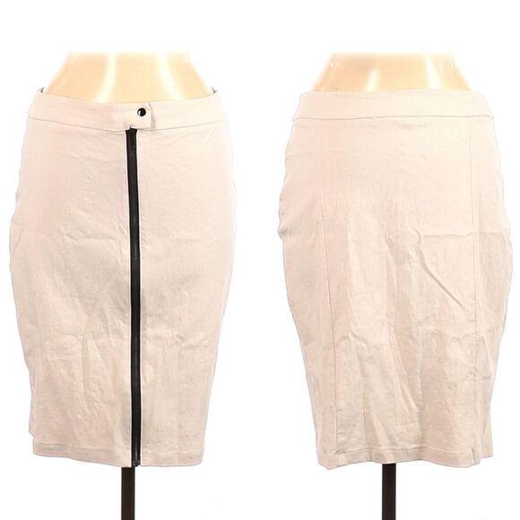 GR.DANO Minimalist Stretch Exposed Zipper Midi Skirt M - Picture 1 of 7